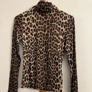 Cheetah Print Turtleneck